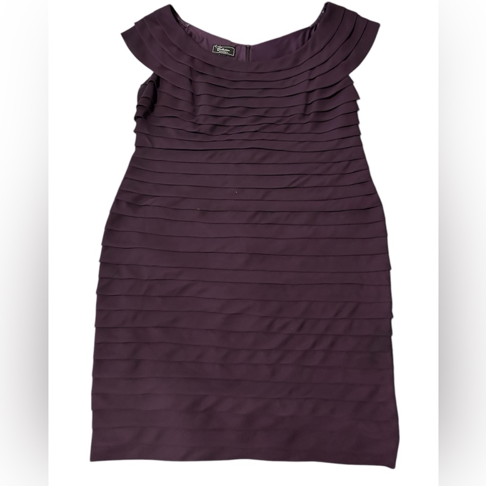 Knee Short Purple Dress